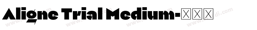 Aligne Trial Medium字体转换 Aligne Trial Medium字体转换
